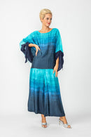 Ombre Plazzo Pants-6792P-BLUE