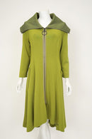 IC Collection Hi-Low Statement Collar Jacket-7142J