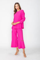 IC Collection Modern Slit-Neck Tunic-7653T