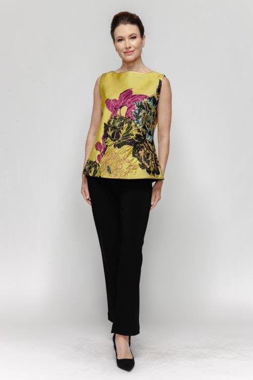 IC Collection Floral Reversible Sleevless Top-7606T