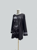 Jeff Lieb Artistic Face Tunic Top-JL-HR009-Black