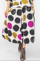 IC Collection Pucker Print Balloon Skirt-C1116S DUP