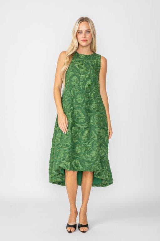 IC Collection Sleeveless Embossed Dress-IC-6400D