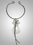 Jeff Lieb Textured Silver Statement Necklace-33890