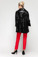 IC Collection Gloss Mosaic Zip Jacket-7194J