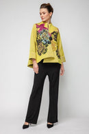 IC Collection One Button Floral Jacket-7385J