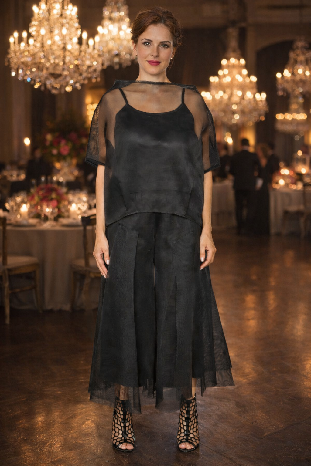 IC Collection Wild Leg Pant 7663P - Wide Leg Palazzo Trousers