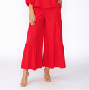 IC Collection Shirring Layered Wide-Leg Pants-7632P