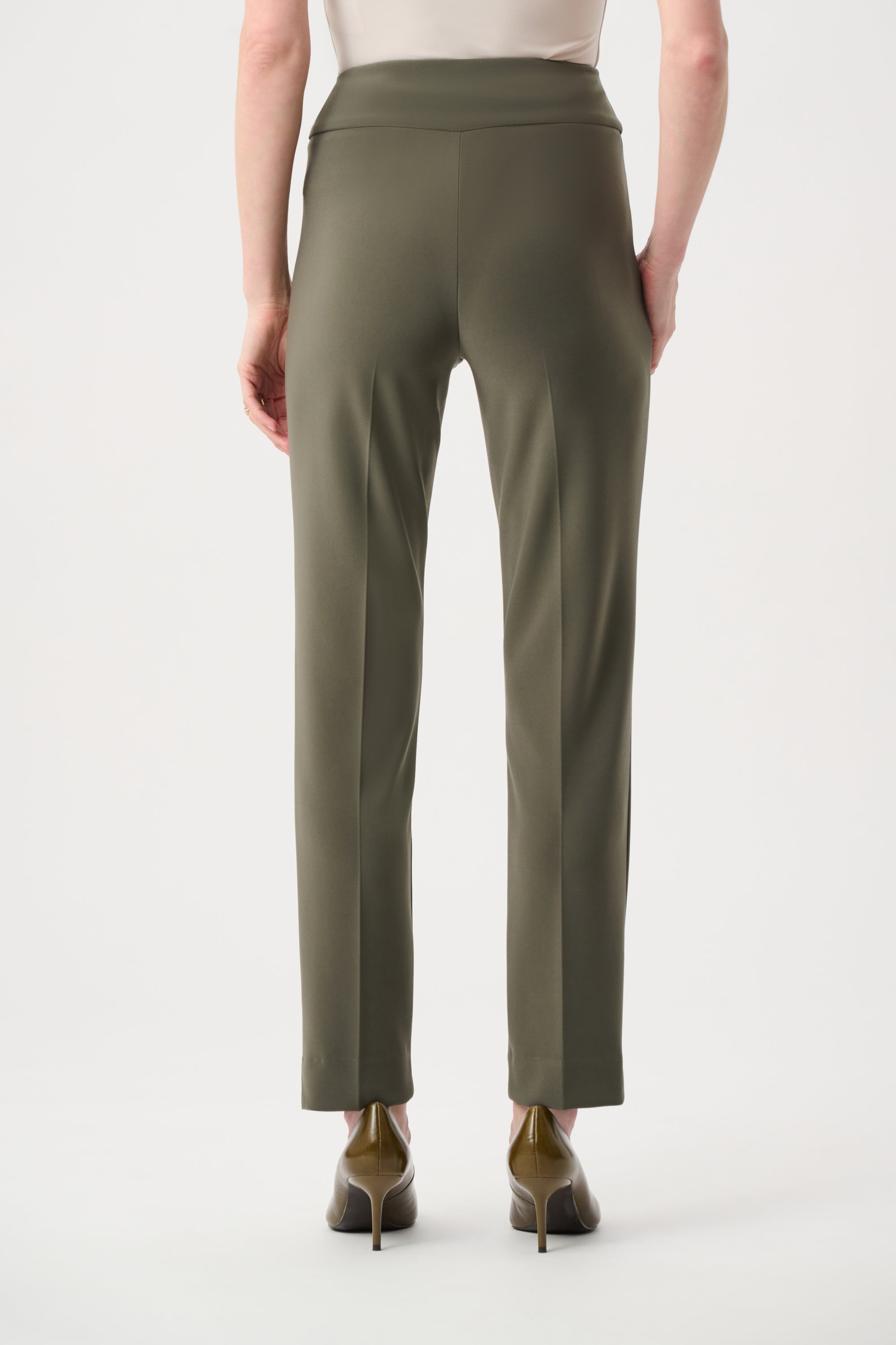 Joseph Ribkoff Classic Tailored Slim Pant - Core Colors-144092CO, Avocado