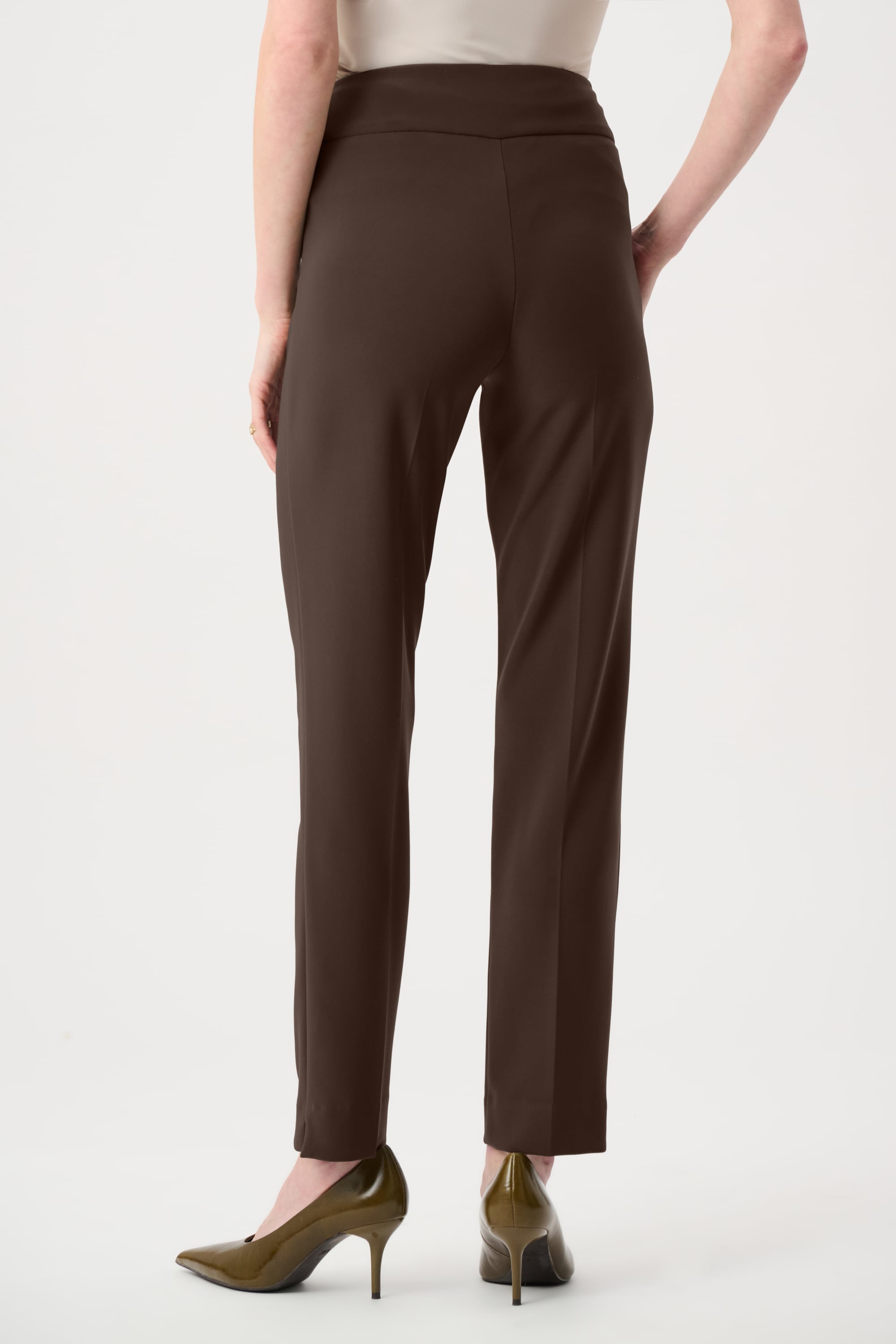 Joseph Ribkoff Classic Tailored Slim Pant - Core Colors-144092CO, Mocha