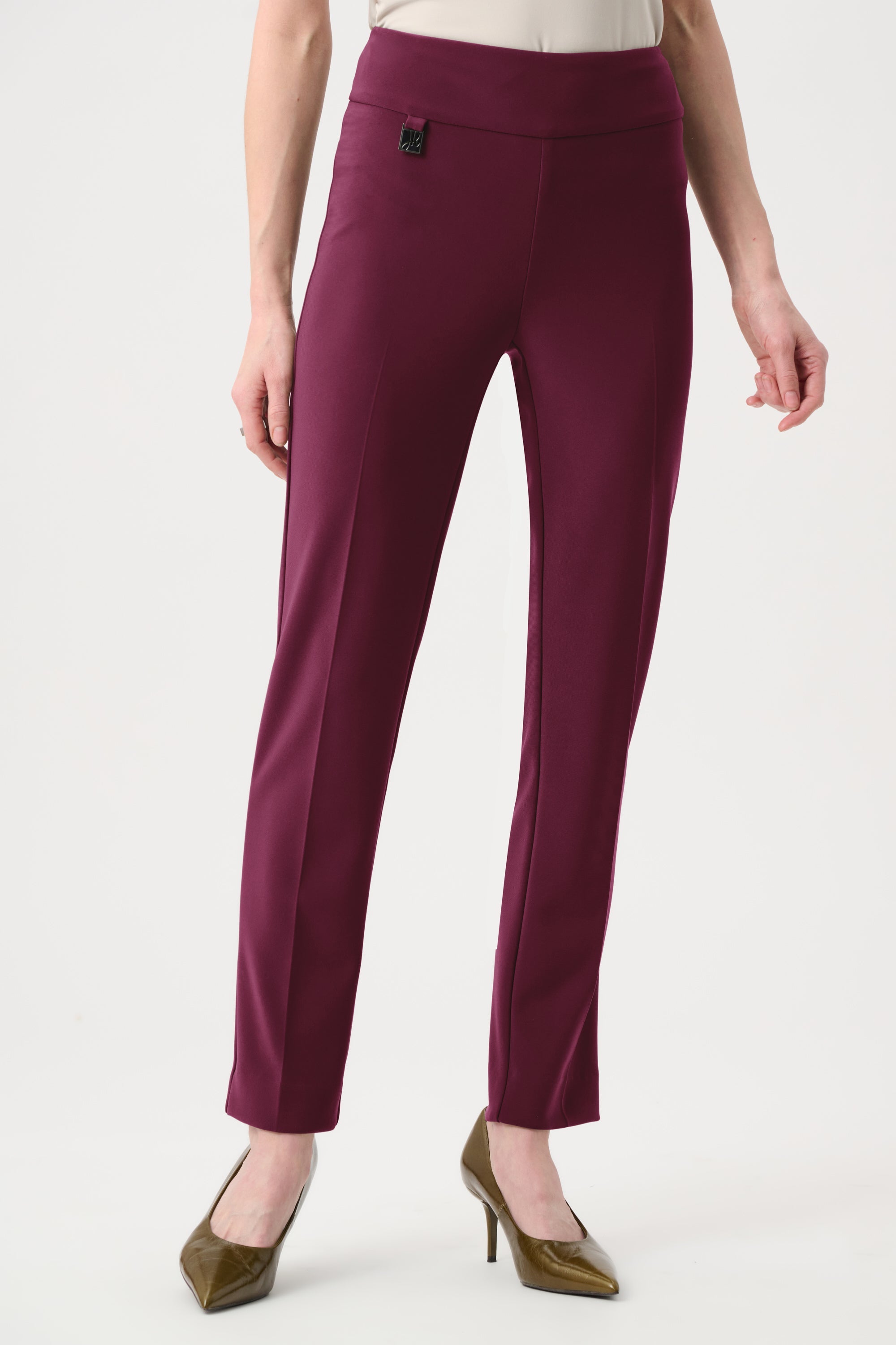 Joseph Ribkoff Classic Tailored Slim Pant - Core Colors-144092CO, Elderberry