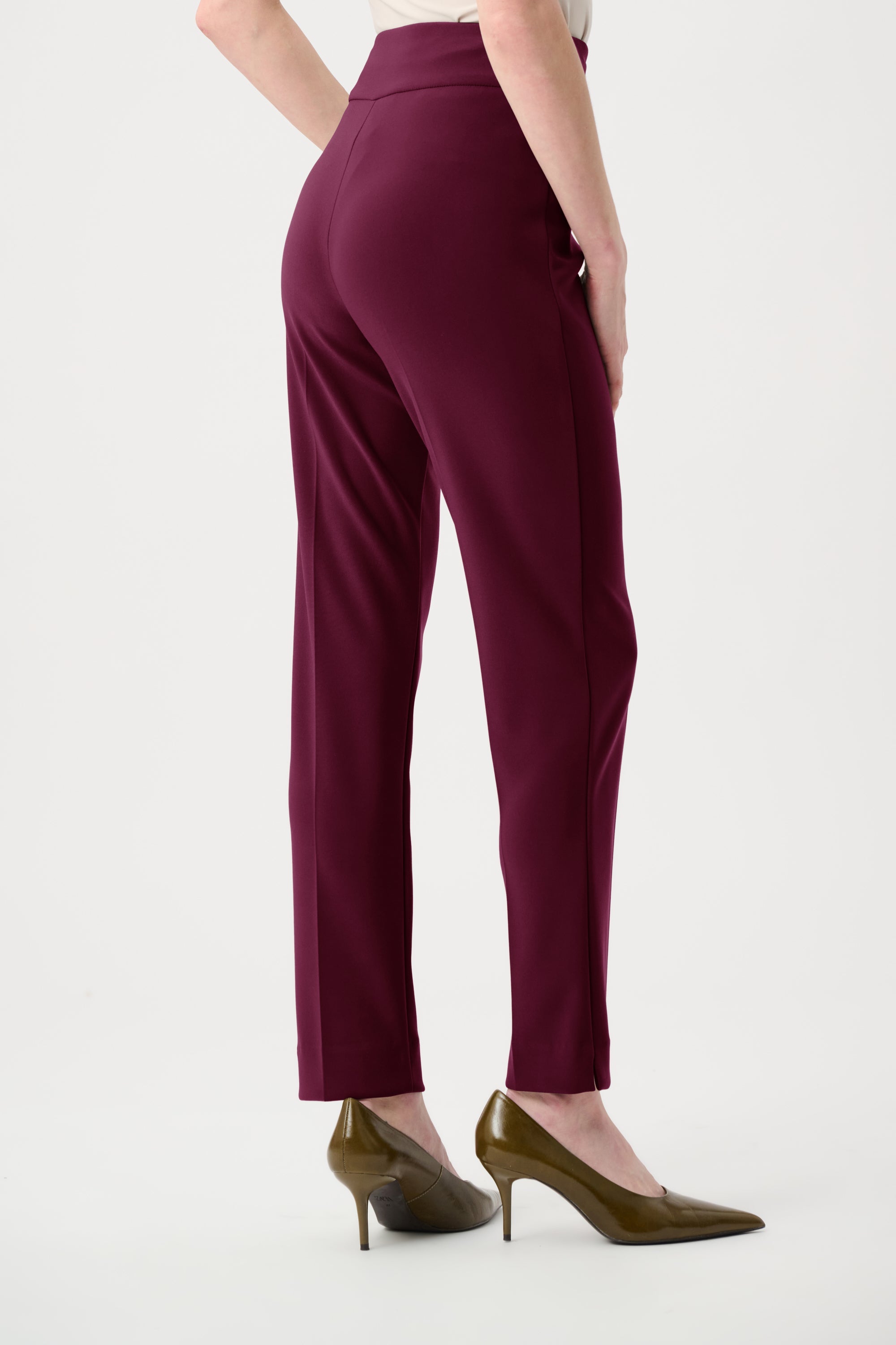 Joseph Ribkoff Classic Tailored Slim Pant - Core Colors-144092CO, Elderberry