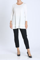 IC Collection Solid Round Neck Tunic-IC-1484T