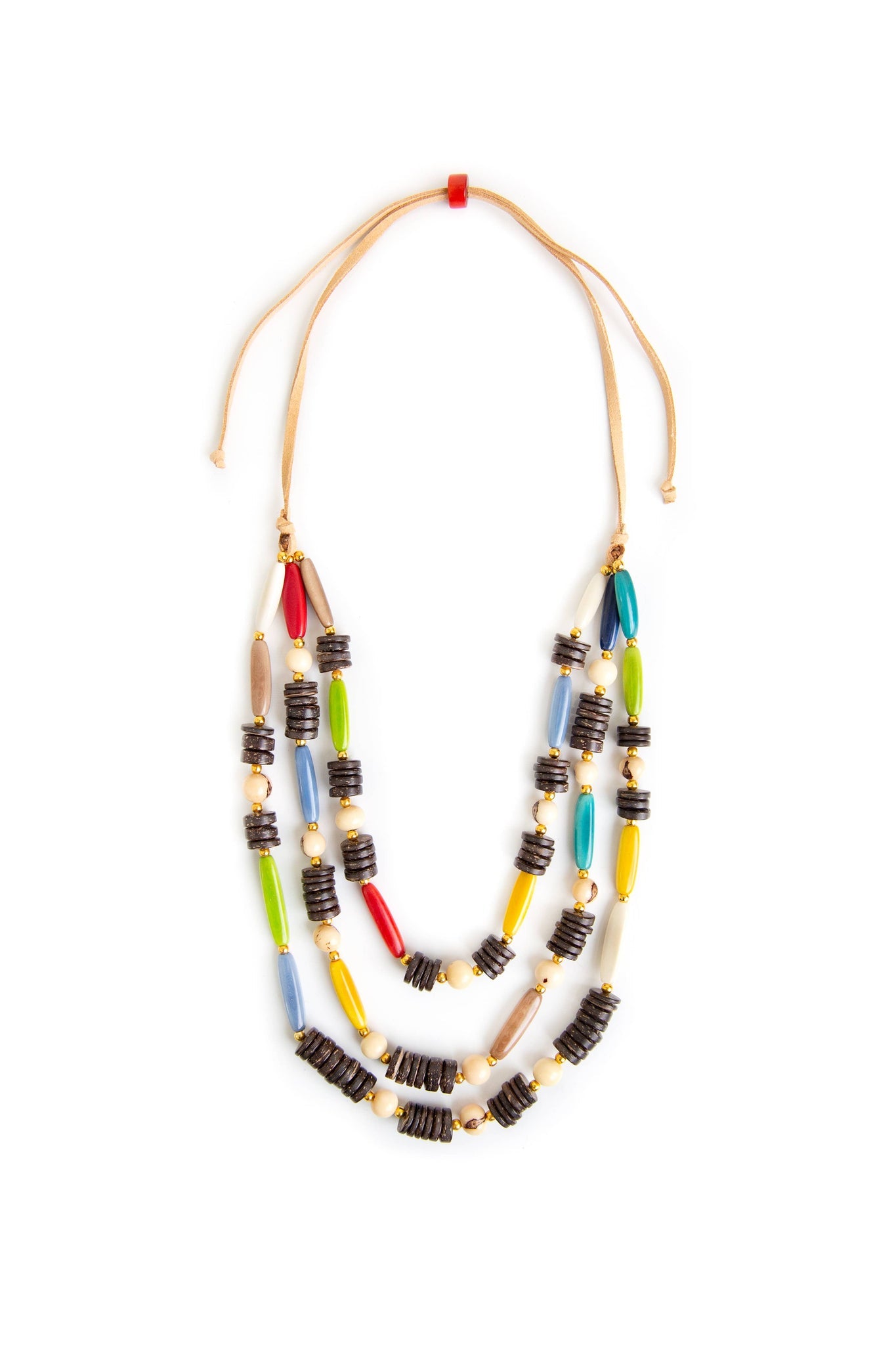 Tagua Handmade Phoebe Necklace-LC396-MULTI