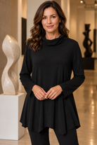 By JJ Soft Cowl Neck Tunic-it-278