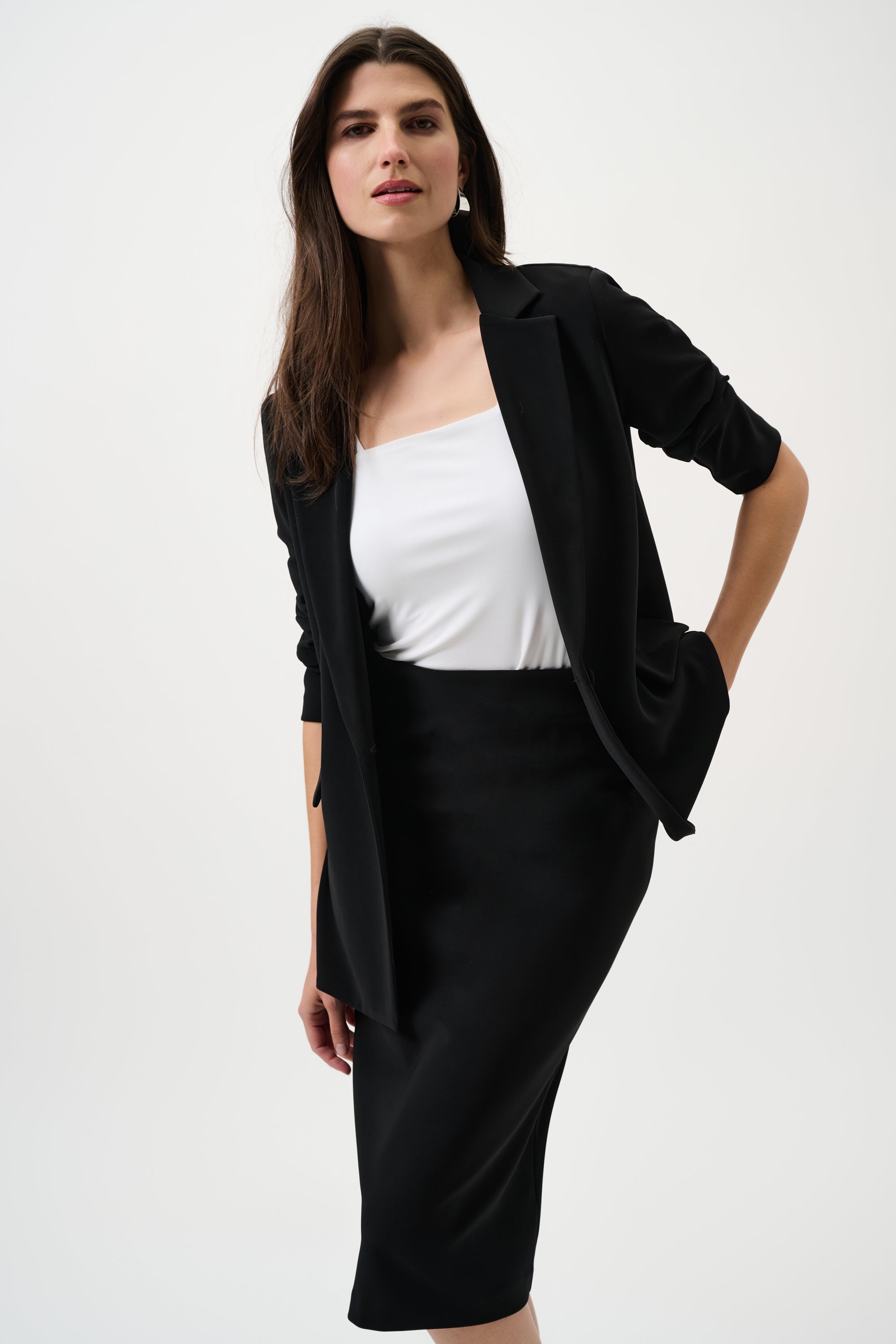 Classic Long Pencil Skirt - Core Colors