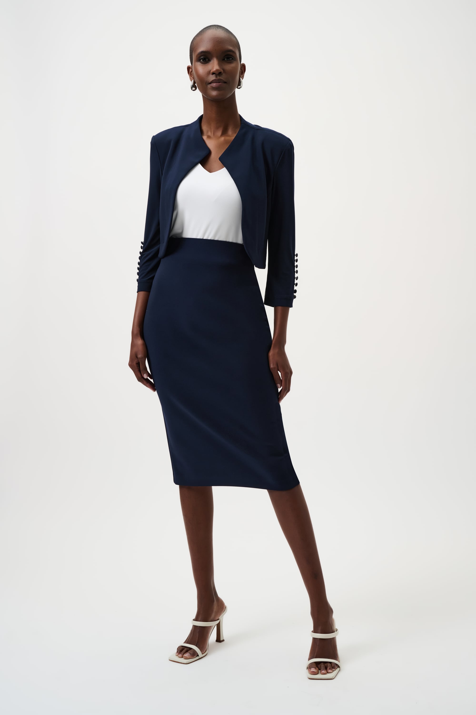 Classic Long Pencil Skirt - Core Colors