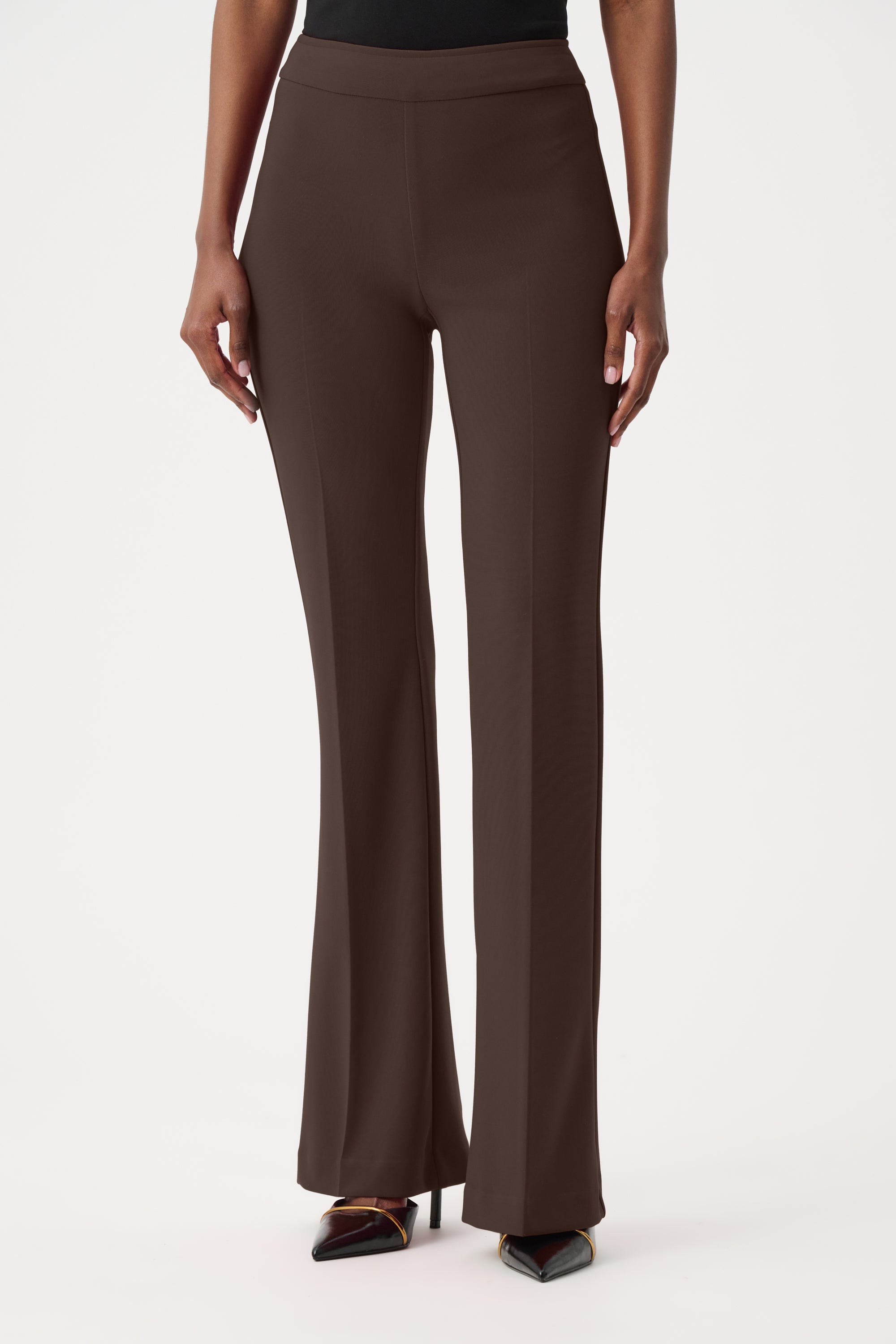 Joseph Ribkoff Classic Flared Pant - Core Colors-163099F26, Mocha