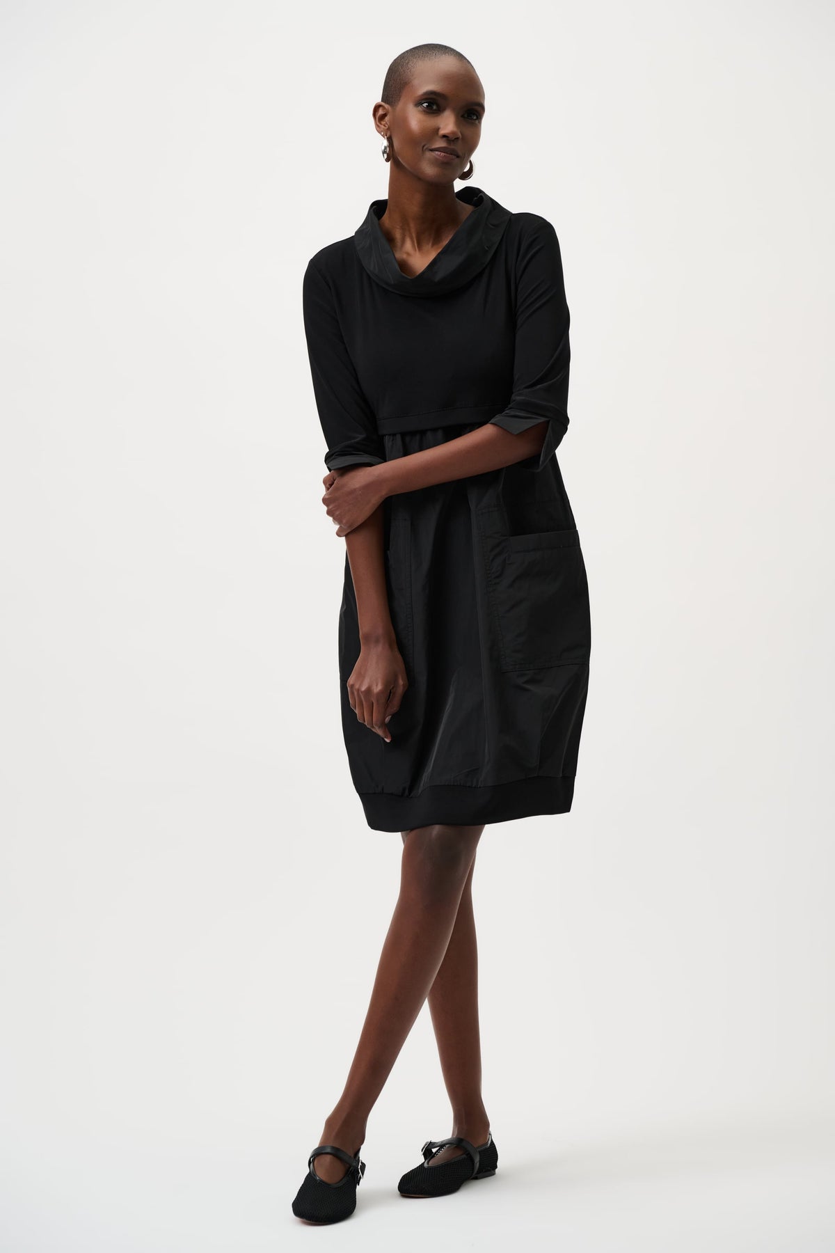 Joseph Ribkoff Cocoon Dress - Core Colors-173444CO, Black