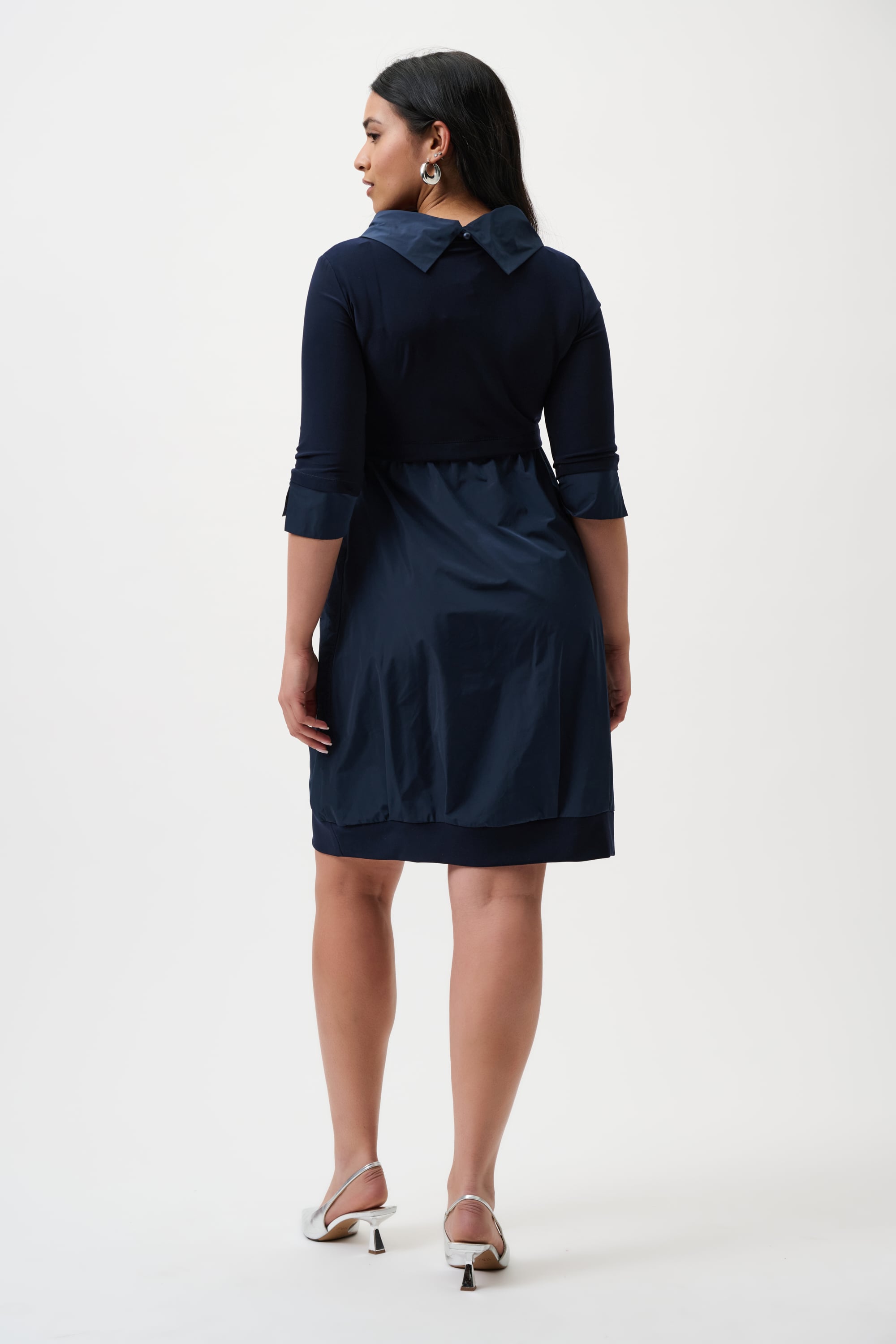 Joseph Ribkoff Cocoon Dress - Core Colors-173444CO, Midnight Blue