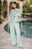 Joseph Ribkoff Signature | Novelty Shadow Stripe Swing Jacket With Lapel-262707