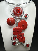 Jeff Lieb Red Ruby Necklace-JL-20923