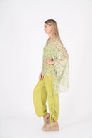 M-Made in Italy Green Combo Top-21-65391DGU