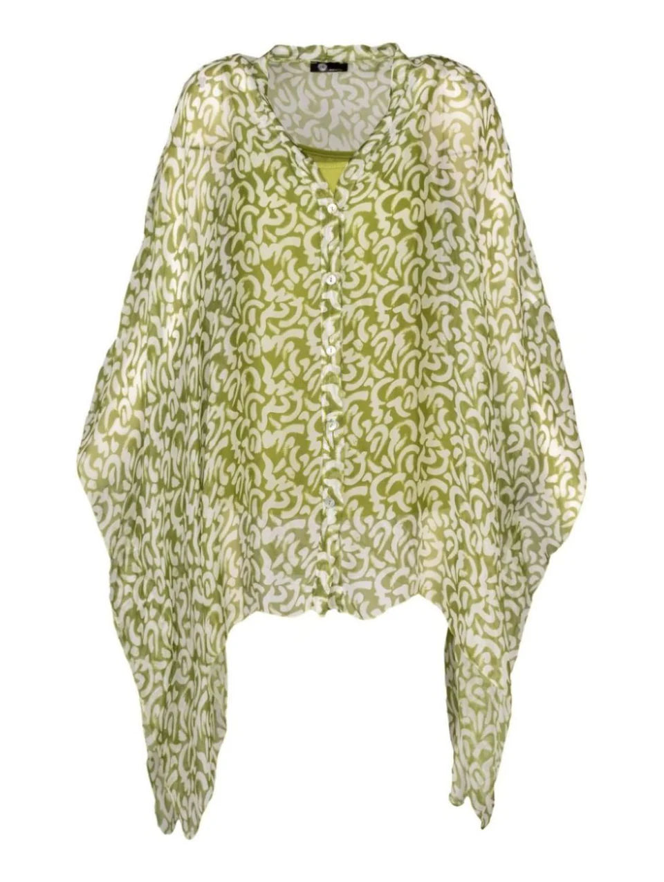 M-Made in Italy Green Combo Top-21-65391DGU