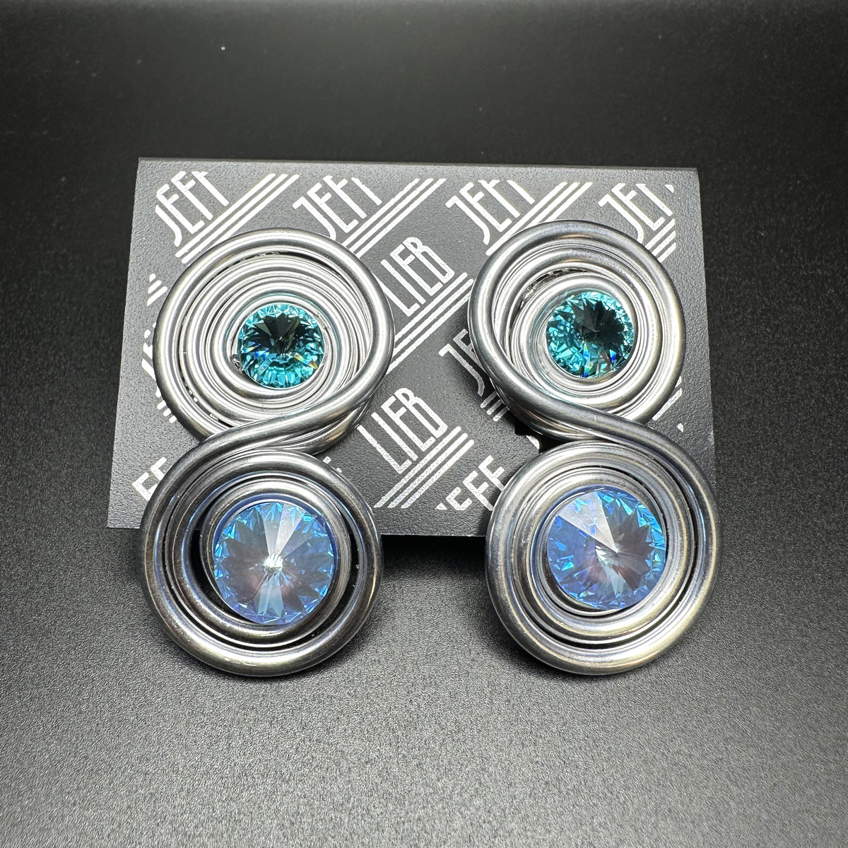 Jeff Lieb Aqua Earring-JL-21268 – Unique Apparel USA