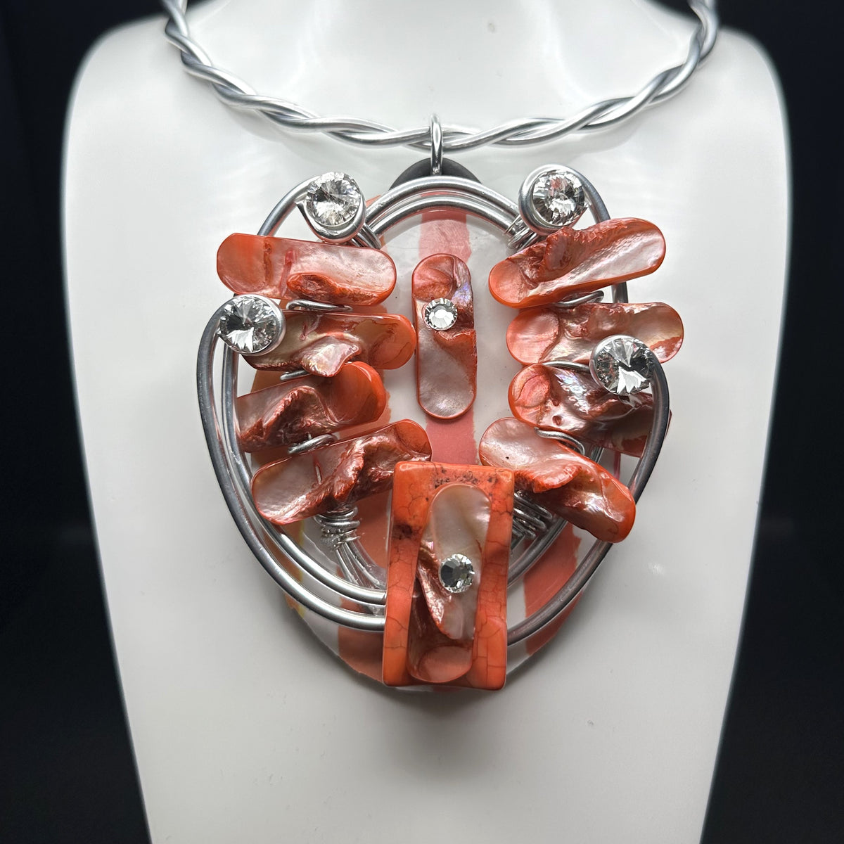 Jeff Lieb Fire Coral Necklace-JL-21458 – Unique Apparel USA