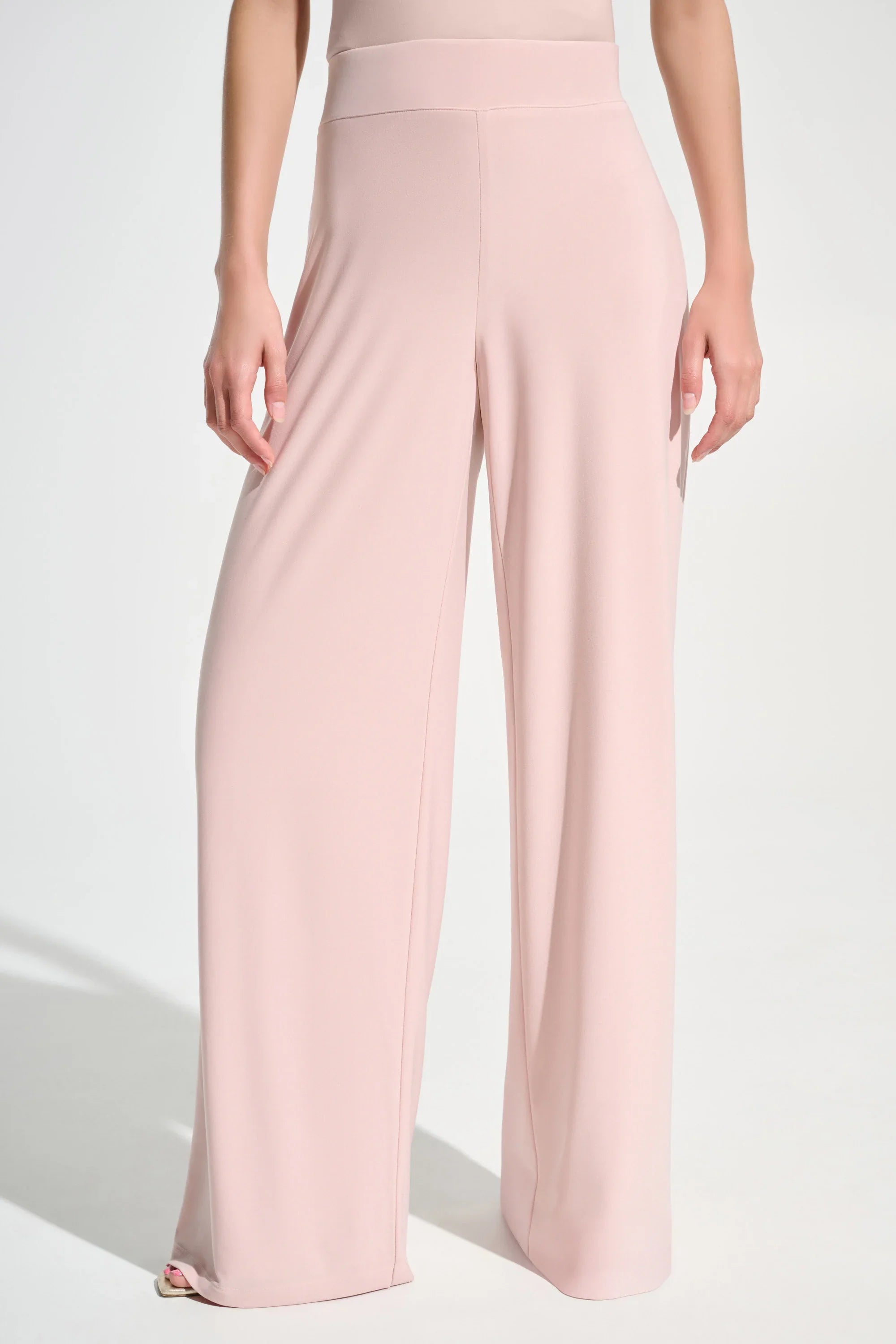 Joseph Ribkoff Signature | Wide Leg Pants-221340S26, Misty Rose