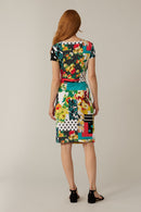 Joseph Ribkoff Vanilla Multi Print Dress-221376