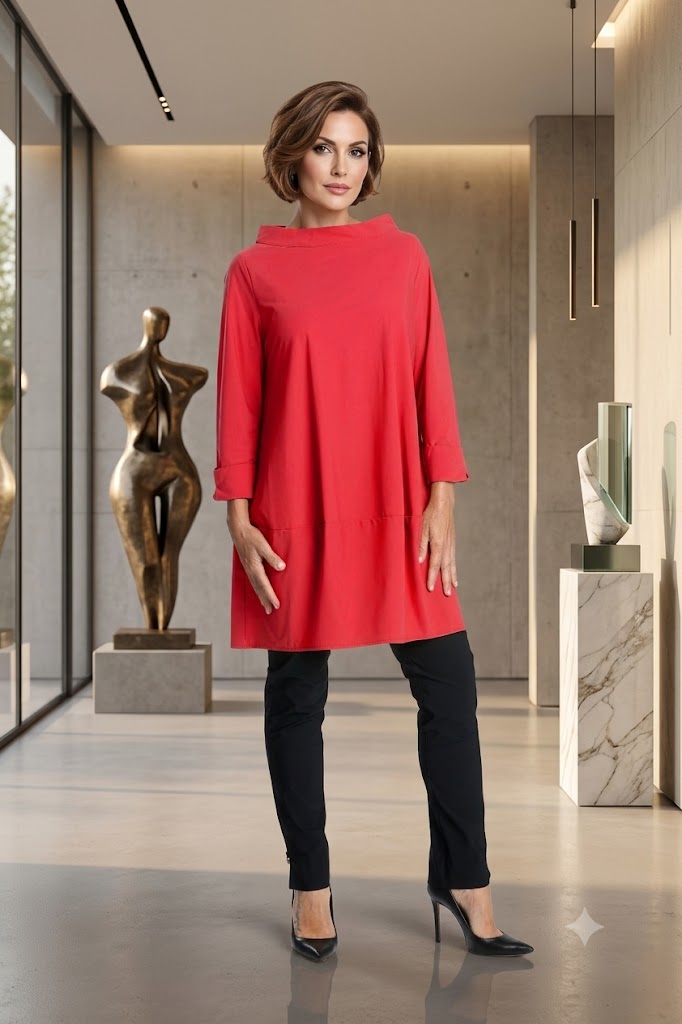IC Collection Long Tunic/Dress 3226T | Designer Tunic Made in USA ...