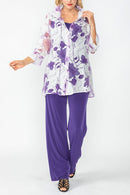 IC Collection Sheer Floral Jacket-IC-2277J