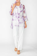 IC Collection Sheer Floral Jacket-IC-2277J