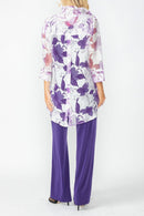 IC Collection Sheer Floral Jacket-IC-2277J