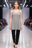 Comfy USA Organic Sleeveless Tunic Top- CO-M503