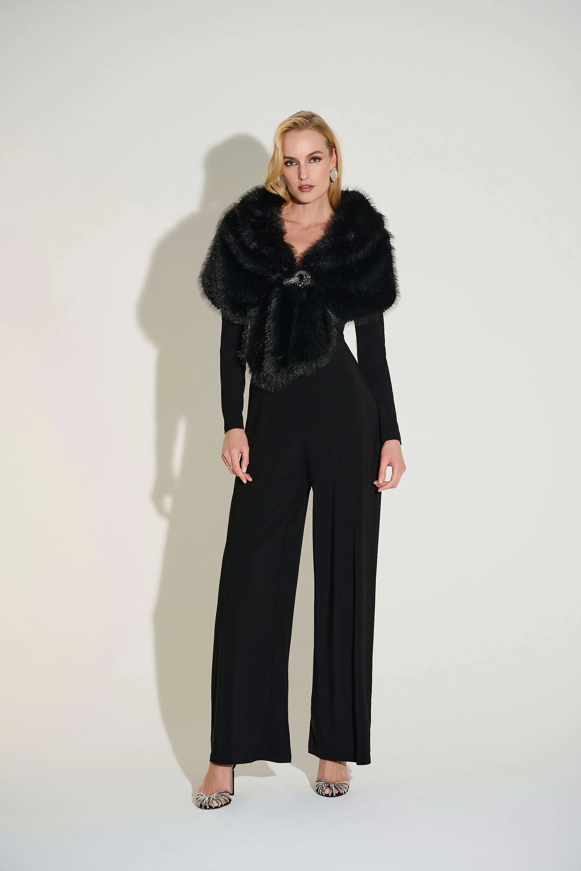 Joseph Ribkoff Signature | Faux Fur Cape-233796