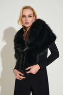 Joseph Ribkoff Signature | Faux Fur Cape-233796