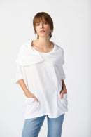 Joseph Ribkoff Gauze Cowl Neck Tunic-241043