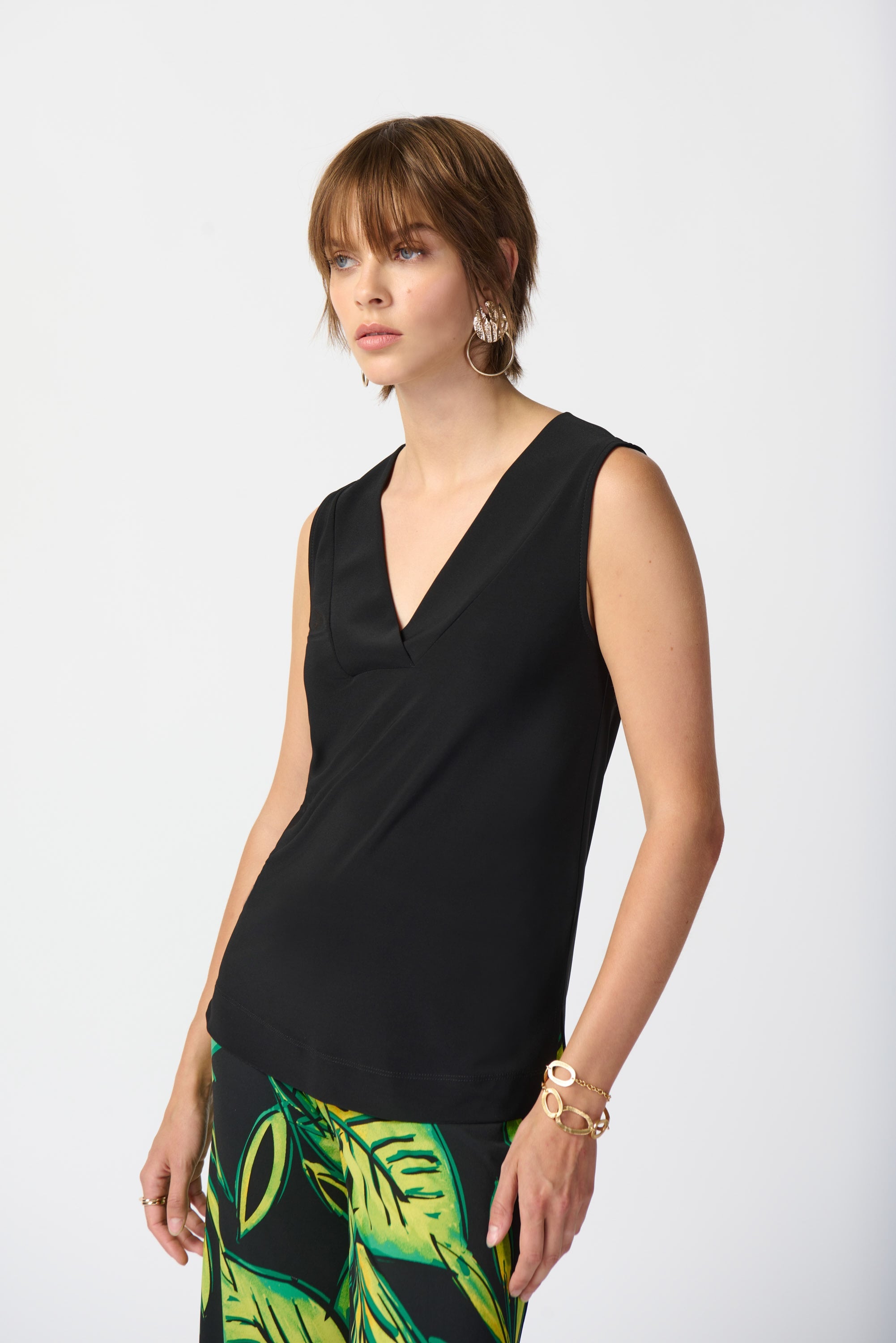 Silky Knit Sleeveless Top - Seasonal Colors