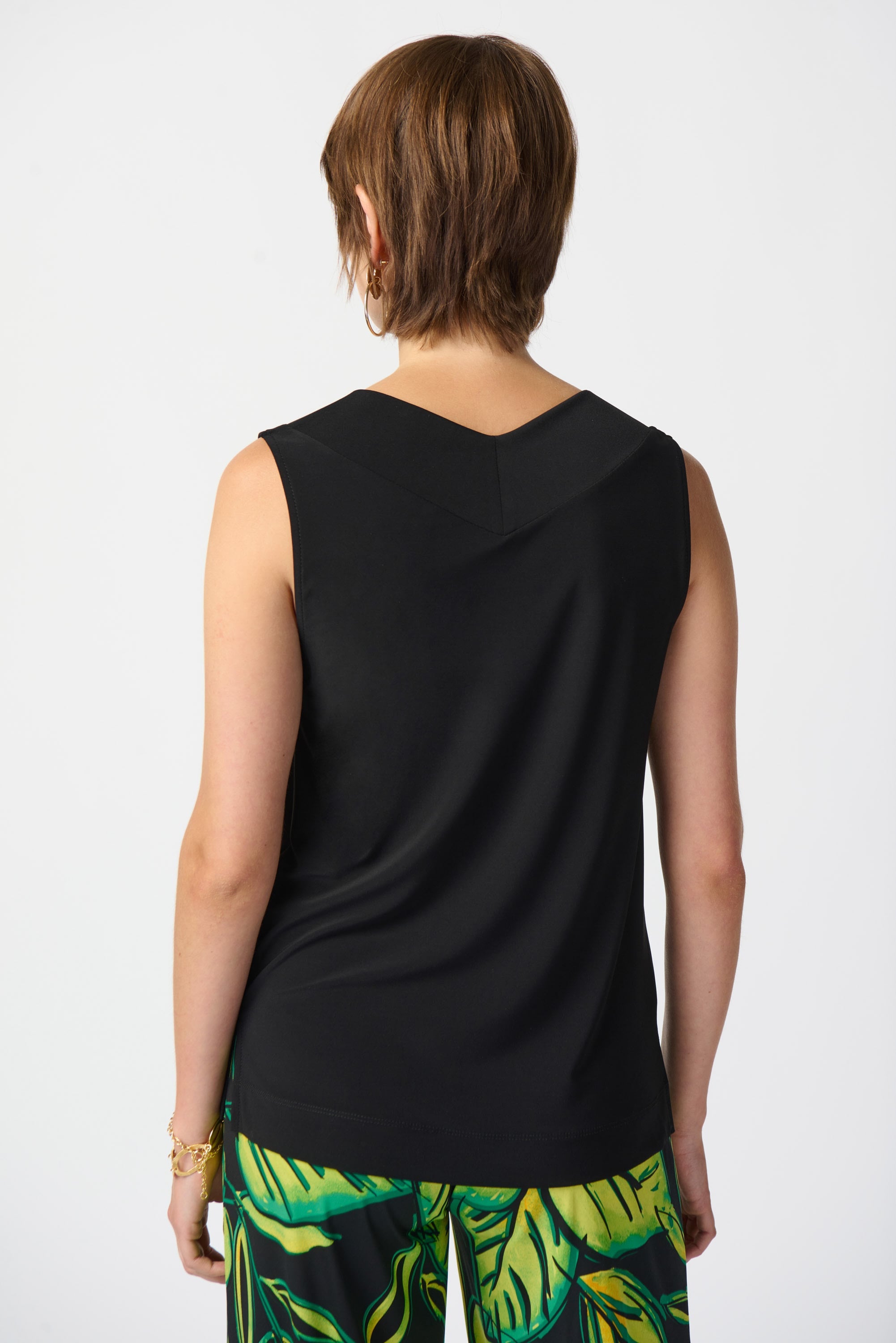 Silky Knit Sleeveless Top - Seasonal Colors