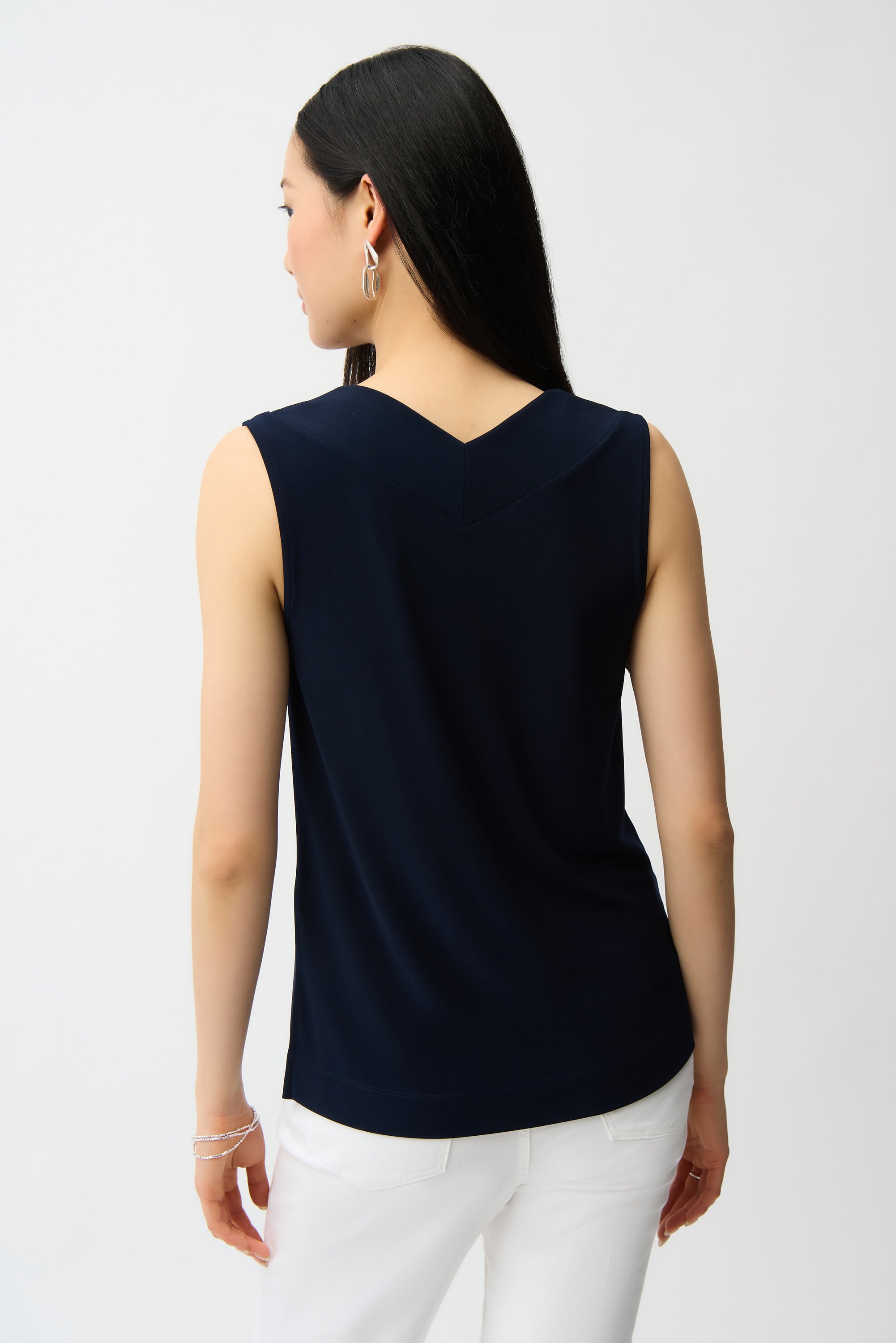 Silky Knit Sleeveless Top - Seasonal Colors