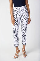Joseph Ribkoff Geometric Print Silky Pull-On Pants-241271