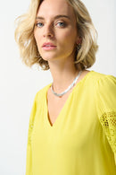 Joseph Ribkoff Georgette Puff Sleeve Top-JR-242124