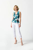 Joseph Ribkoff Vanilla Multi Top-242177