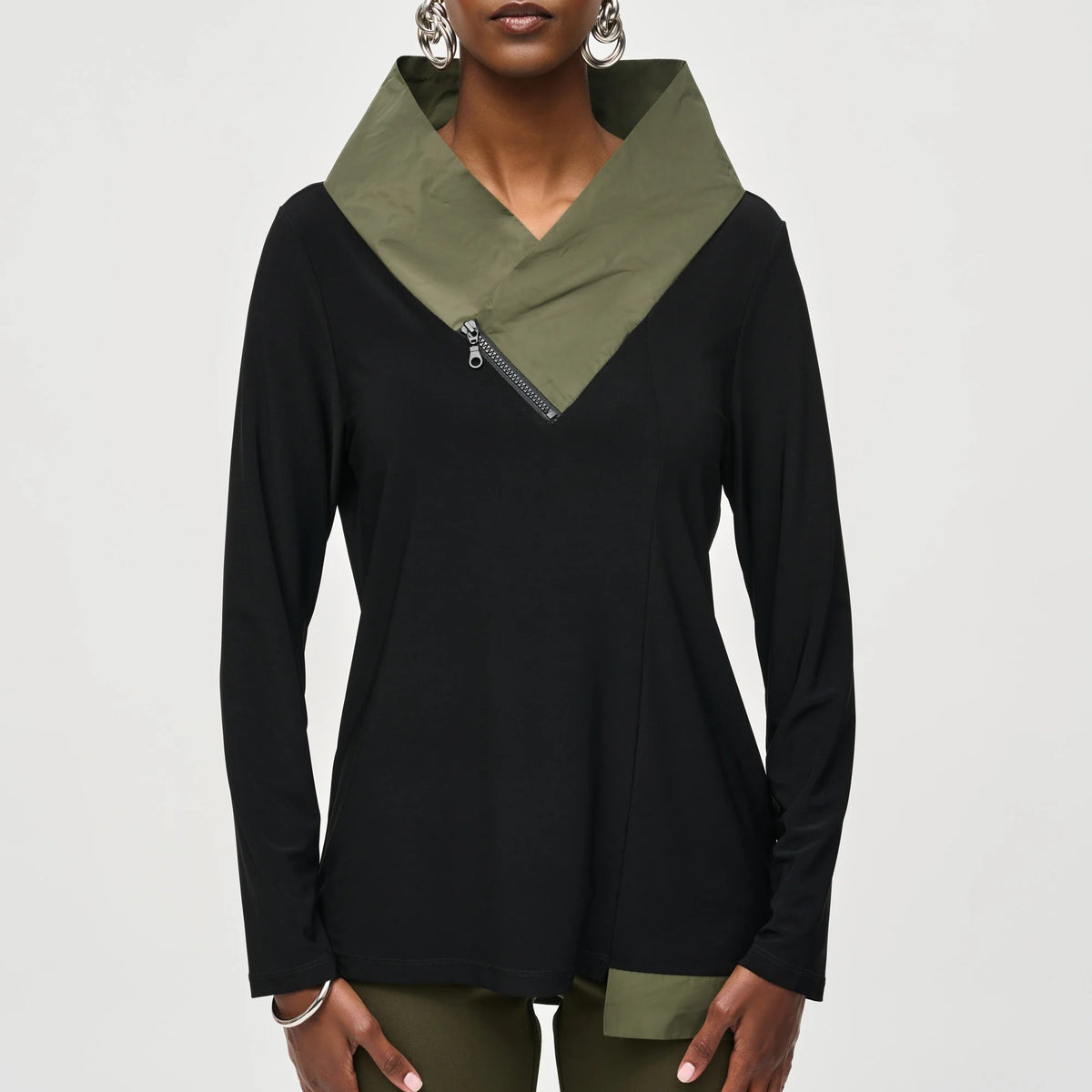 Joseph Ribkoff Silky Knit Asymmetrical Top-JR-243065 – Unique Apparel USA