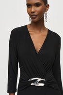 Joseph Ribkoff Sliky Knit Wrap Jumpsuit-JR-243079
