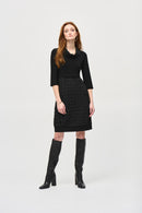 Joseph Ribkoff Jacquard Silky Knit Cocoon Dress-243114F25