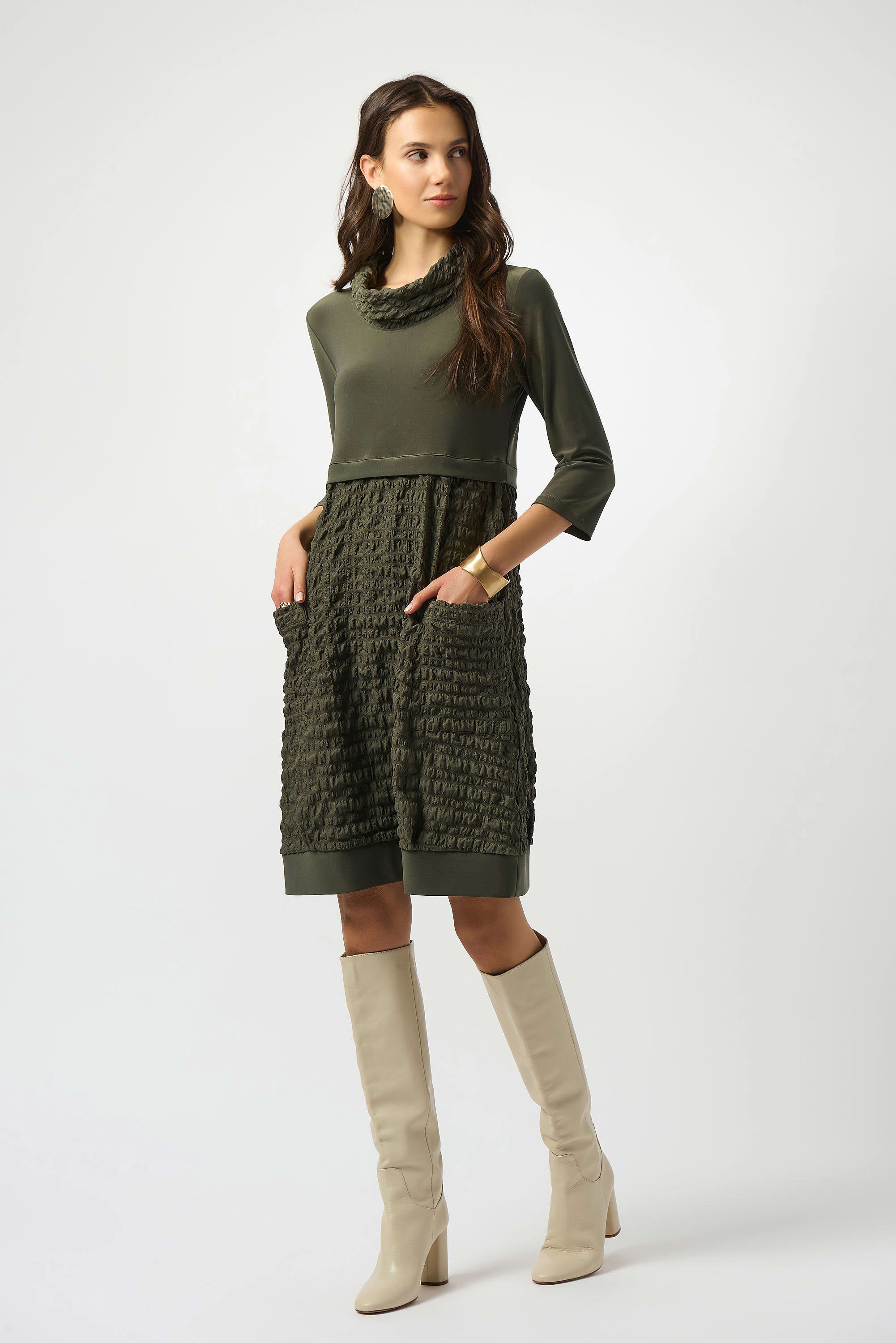 Joseph Ribkoff Jacquard Silky Knit Cocoon Dress-243114F25